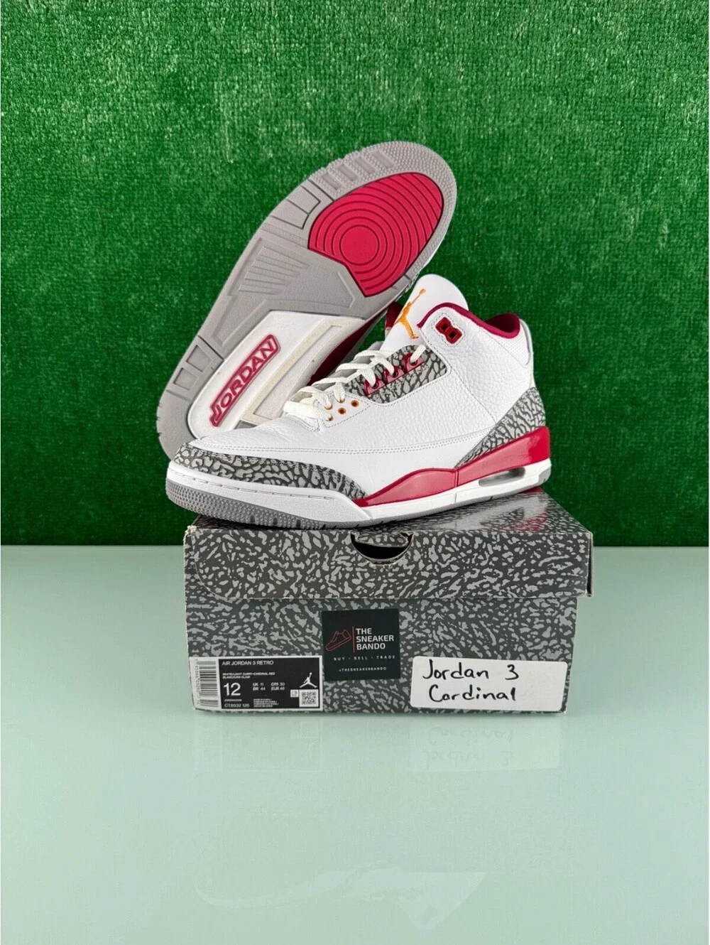 Size 12 - Jordan 3 Retro Mid Cardinal Red CLEAN!